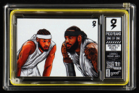 LeBron James James & Bronny James PiggyBanx "Dreams To Reality" Good 2 1st Edition Galactic Refractor #1/1 with Display Box & PiggyBanx White Gloves at PristineAuction.com