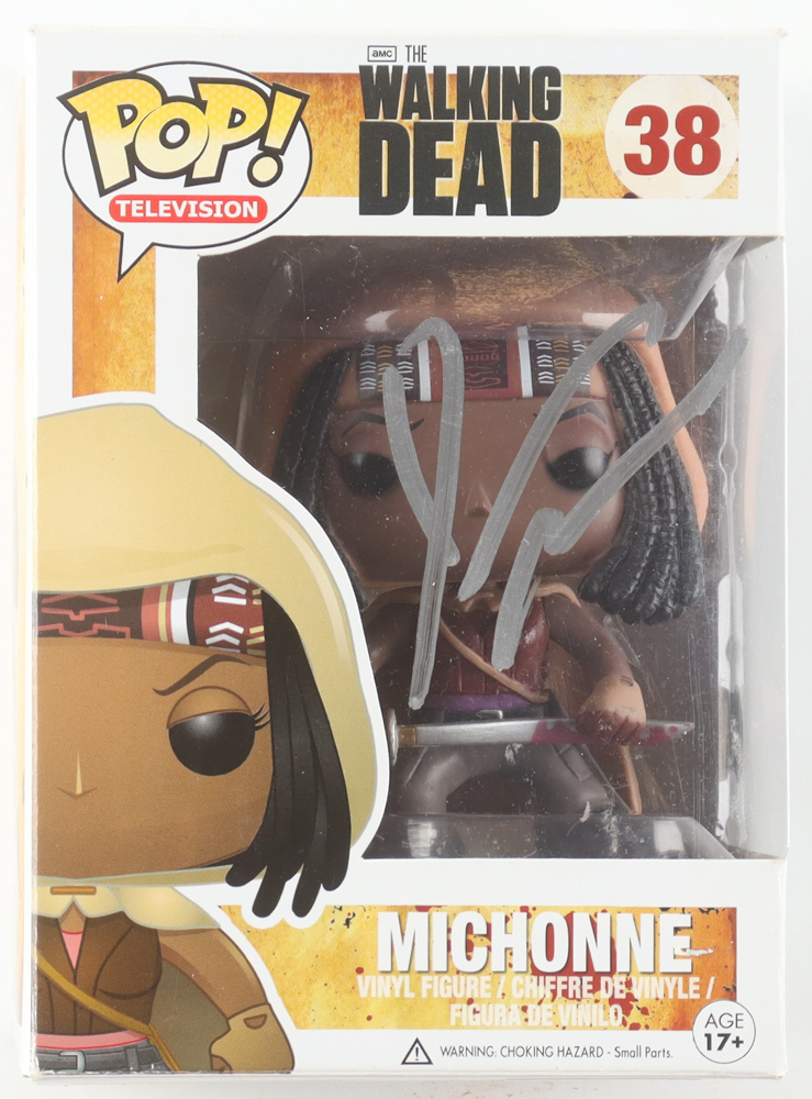 Danai Gurira Signed "The Walking Dead" #38 Michonne Funko Pop! Vinyl Figure (Beckett) at PristineAuction.com Danai Gurira Signed "The Walking Dead" #38 Michonne Funko Pop! Vinyl Figure (Beckett) at PristineAuction.com