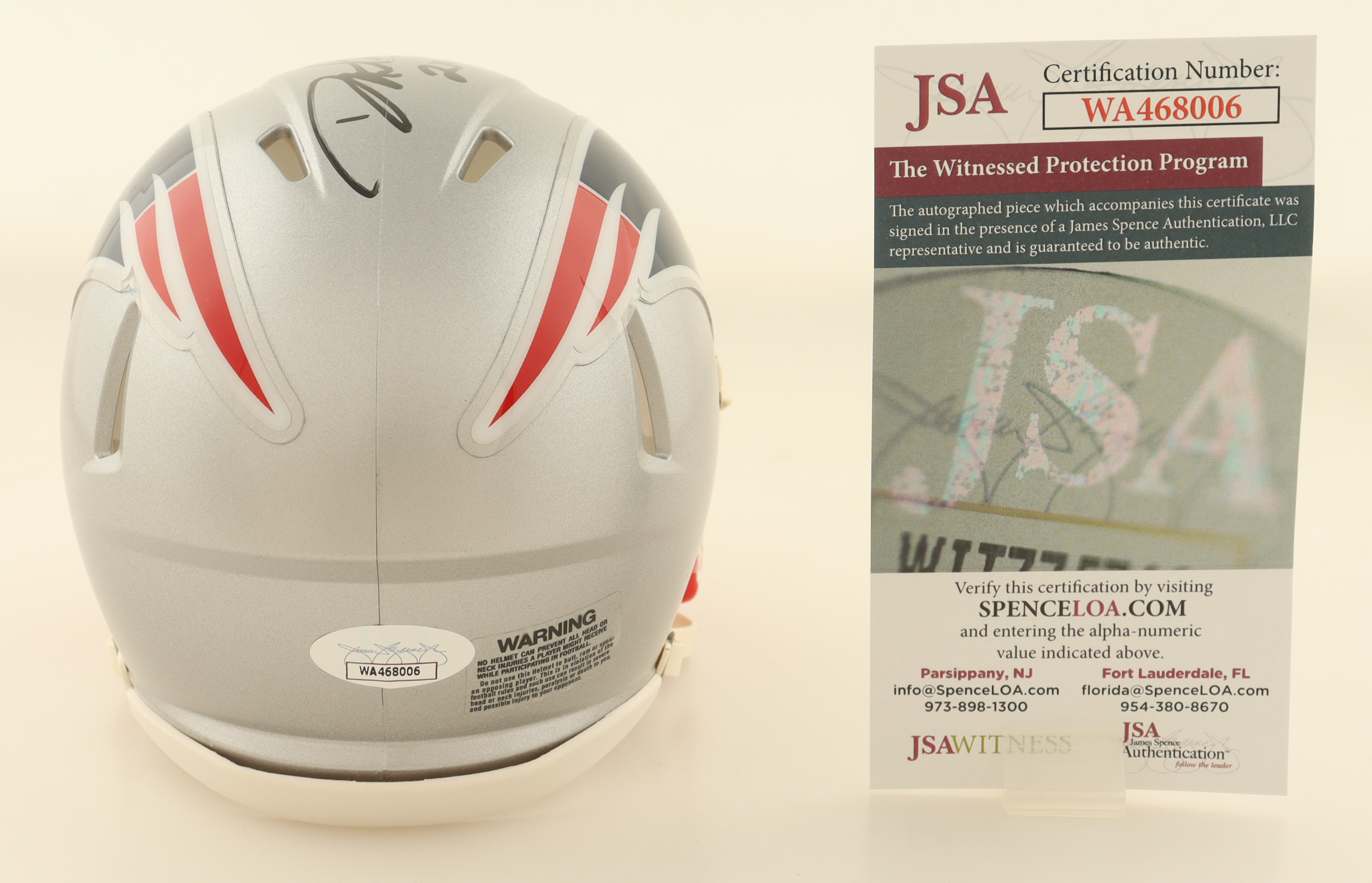 Danny Amendola Signed Patriots Speed Mini Helmet Inscribed "2x SBC" (JSA) at PristineAuction.com Danny Amendola Signed Patriots Speed Mini Helmet Inscribed "2x SBC" (JSA) at PristineAuction.com