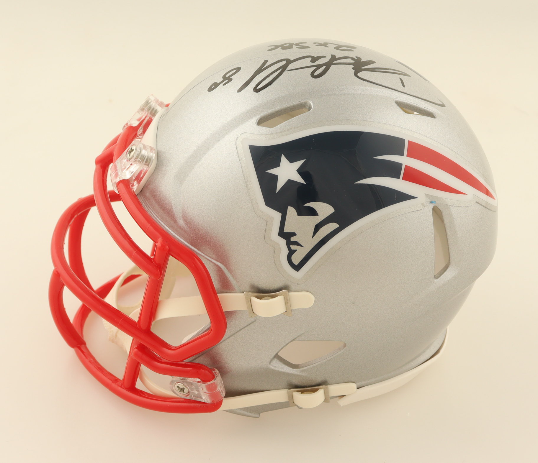 Danny Amendola Signed Patriots Speed Mini Helmet Inscribed "2x SBC" (JSA) at PristineAuction.com Danny Amendola Signed Patriots Speed Mini Helmet Inscribed "2x SBC" (JSA) at PristineAuction.com