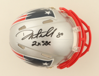 Danny Amendola Signed Patriots Speed Mini Helmet Inscribed "2x SBC" (JSA) at PristineAuction.com