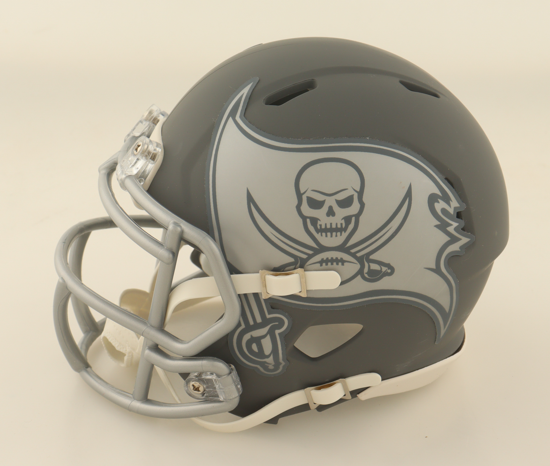 Tristan Wirfs Signed Buccaneers Slate Alternate Speed Mini Helmet (JSA) at PristineAuction.com Tristan Wirfs Signed Buccaneers Slate Alternate Speed Mini Helmet (JSA) at PristineAuction.com