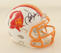 Ronde Barber Signed Buccaneers Throwback Speed Mini Helmet (Beckett) at PristineAuction.com