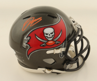 Yaya Diaby Signed Buccaneers Slate Alternate Speed Mini Helmet (JSA) at PristineAuction.com