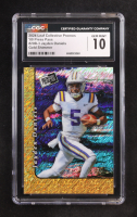 Jayden Daniels 2024 Leaf Collective Promo '00 Press Pass Shimmer Gold #20B3 RC #3/3 (CGC 10) at PristineAuction.com