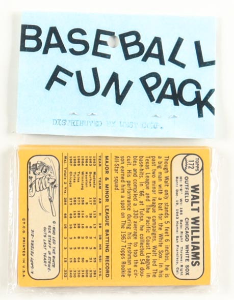 1968 Topps Baseball Card Fun Pack with (10) Cards at PristineAuction.com 1968 Topps Baseball Card Fun Pack with (10) Cards at PristineAuction.com