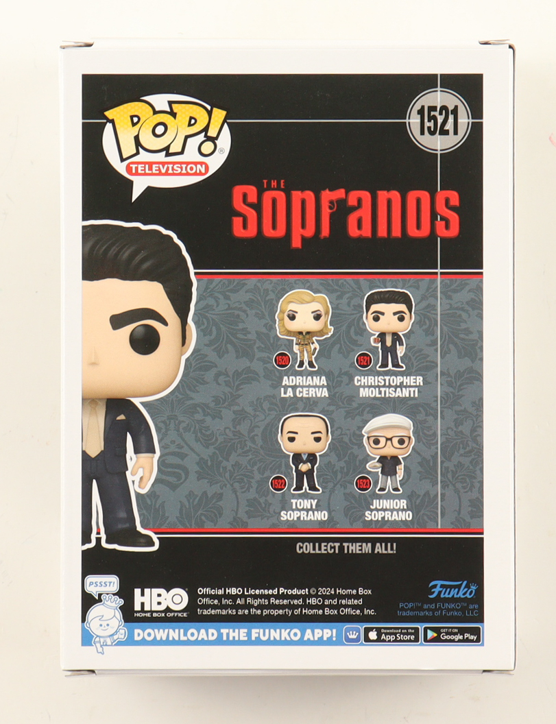 Michael Imperioli Signed "The Sopranos" #1294 Christopher Moltisanti Funko Pop! Vinyl Figure (Beckett) at PristineAuction.com Michael Imperioli Signed "The Sopranos" #1294 Christopher Moltisanti Funko Pop! Vinyl Figure (Beckett) at PristineAuction.com