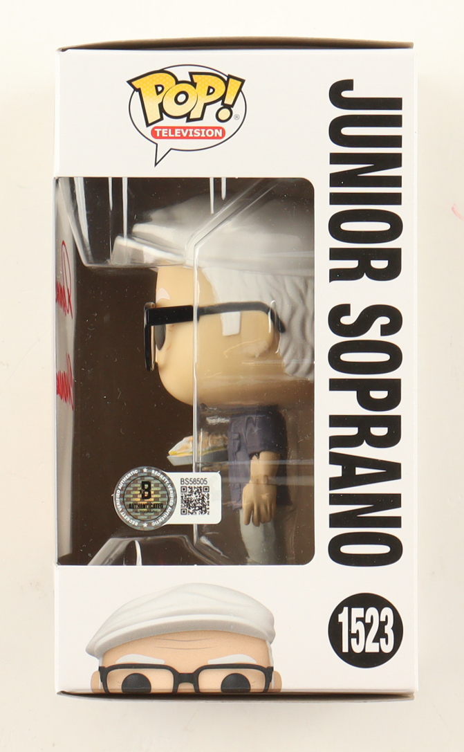 Dominic Chianese Signed "The Sopranos" #1523 Junior Soprano Funko Pop! Vinyl Figure (Beckett) at PristineAuction.com Dominic Chianese Signed "The Sopranos" #1523 Junior Soprano Funko Pop! Vinyl Figure (Beckett) at PristineAuction.com