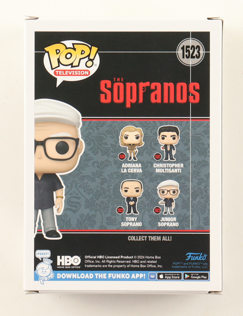 Dominic Chianese Signed "The Sopranos" #1523 Junior Soprano Funko Pop! Vinyl Figure (Beckett) at PristineAuction.com Dominic Chianese Signed "The Sopranos" #1523 Junior Soprano Funko Pop! Vinyl Figure (Beckett) at PristineAuction.com
