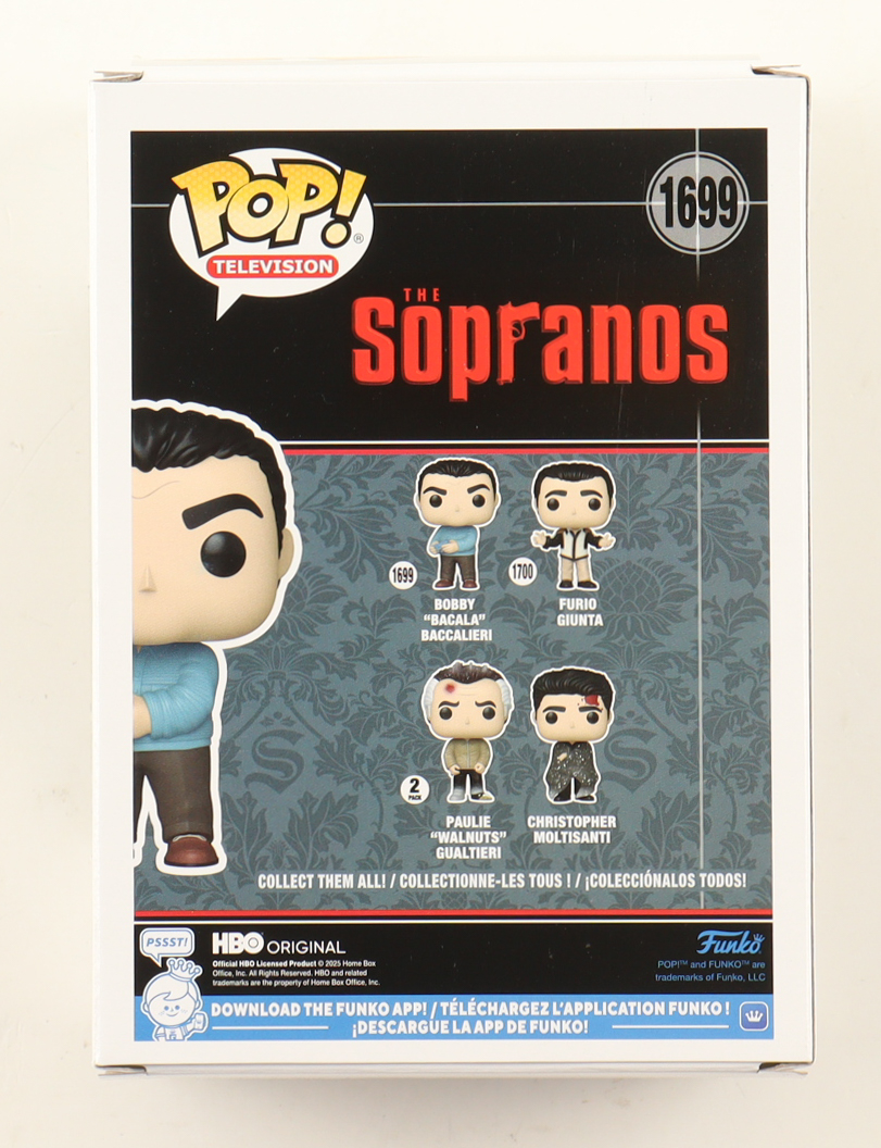 Steve Schirripa Signed "The Sopranos" #1699 Bobby "Bacala" Bacala Funko Pop! Vinyl Figure (Beckett) at PristineAuction.com Steve Schirripa Signed "The Sopranos" #1699 Bobby "Bacala" Bacala Funko Pop! Vinyl Figure (Beckett) at PristineAuction.com