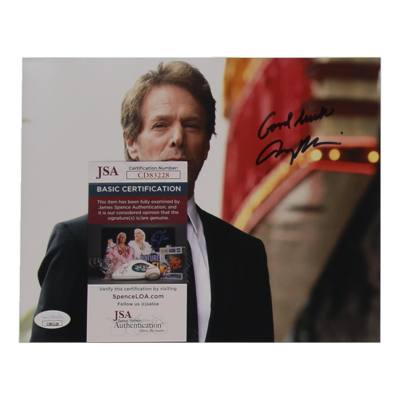 Jerry Bruckheimer Signed 8x10 Photo Inscribed "God Bless" (JSA) at PristineAuction.com Jerry Bruckheimer Signed 8x10 Photo Inscribed "God Bless" (JSA) at PristineAuction.com