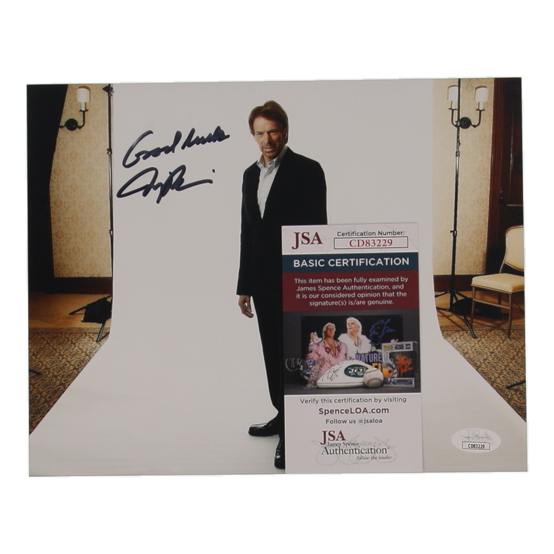 Jerry Bruckheimer Signed 8x10 Photo Inscribed "God Bless" (JSA) at PristineAuction.com Jerry Bruckheimer Signed 8x10 Photo Inscribed "God Bless" (JSA) at PristineAuction.com