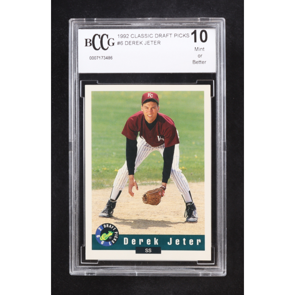 Derek Jeter 1992 Classic Draft Picks #6 RC (BCCG 10) at PristineAuction.com