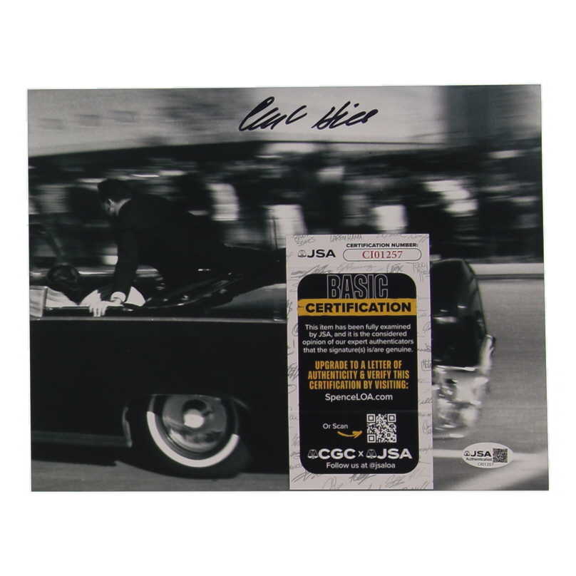 Clint Hill Signed 8x10 Photo (JSA) at PristineAuction.com Clint Hill Signed 8x10 Photo (JSA) at PristineAuction.com