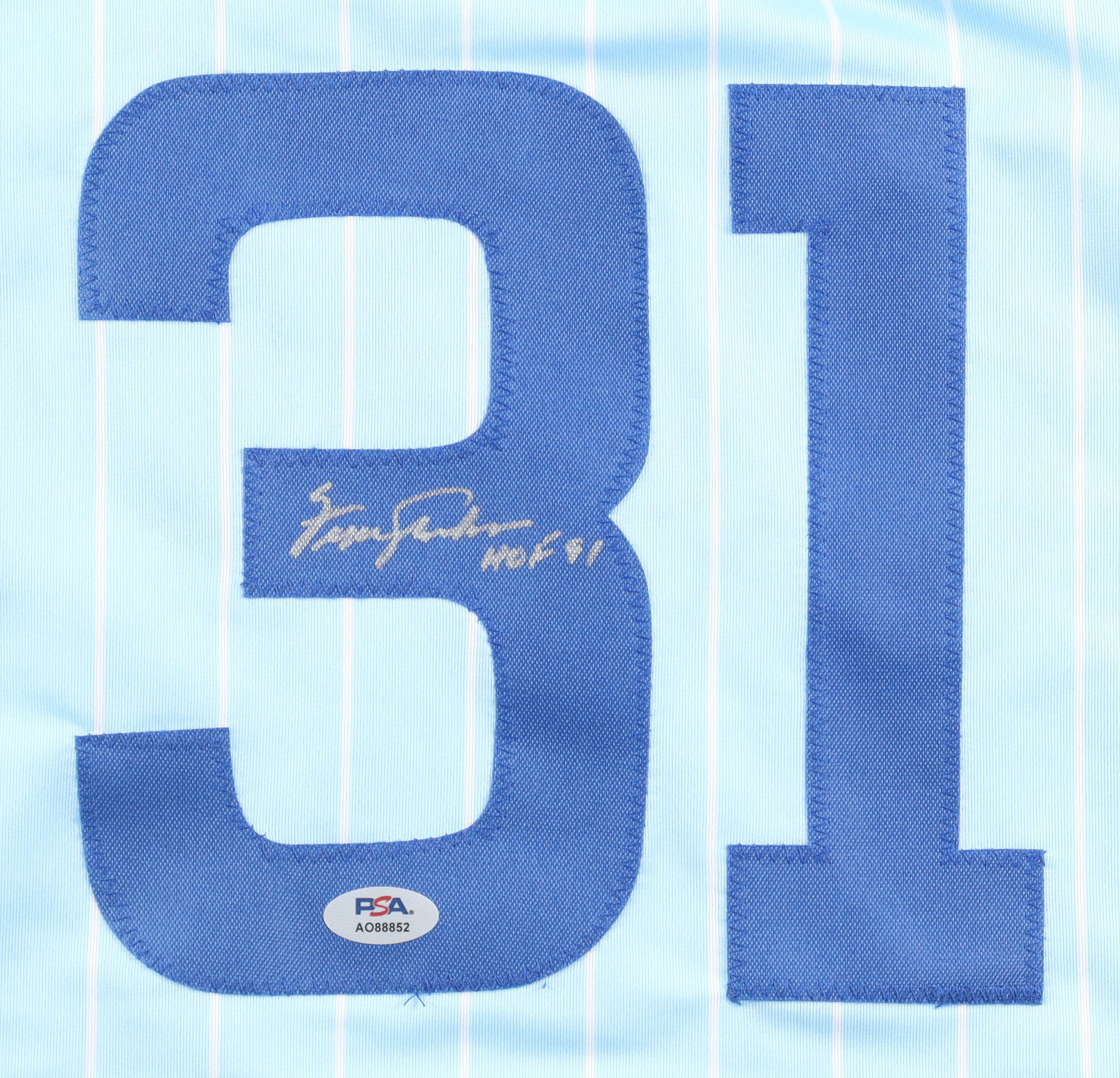 Fergie Jenkins Signed Jersey Inscribed "HOF 91" (PSA) at PristineAuction.com Fergie Jenkins Signed Jersey Inscribed "HOF 91" (PSA) at PristineAuction.com