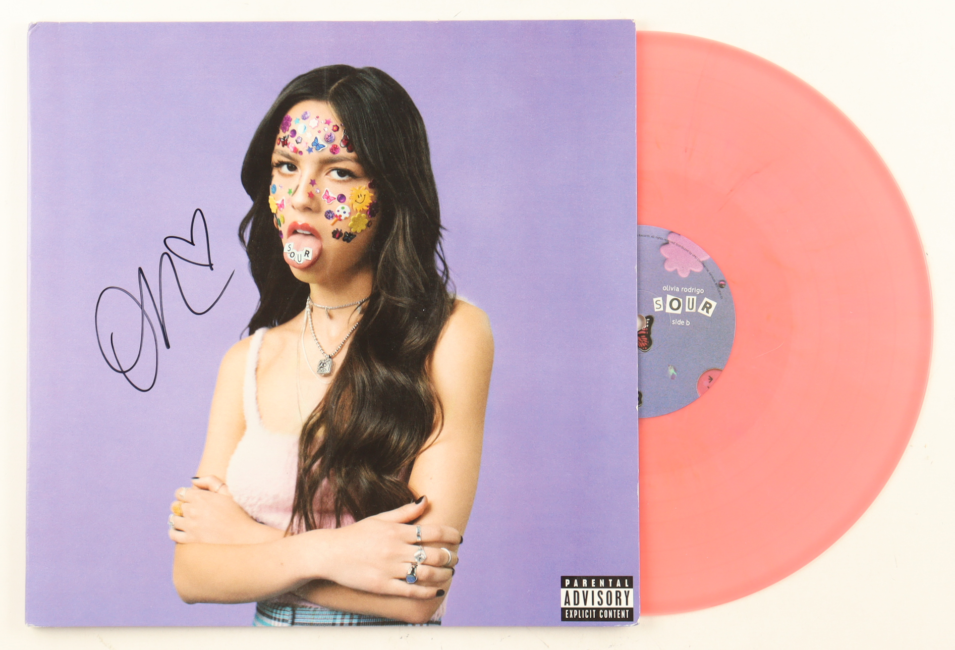 Olivia Rodrigo Signed "Sour" Vinyl Record Album (JSA) at PristineAuction.com Olivia Rodrigo Signed "Sour" Vinyl Record Album (JSA) at PristineAuction.com