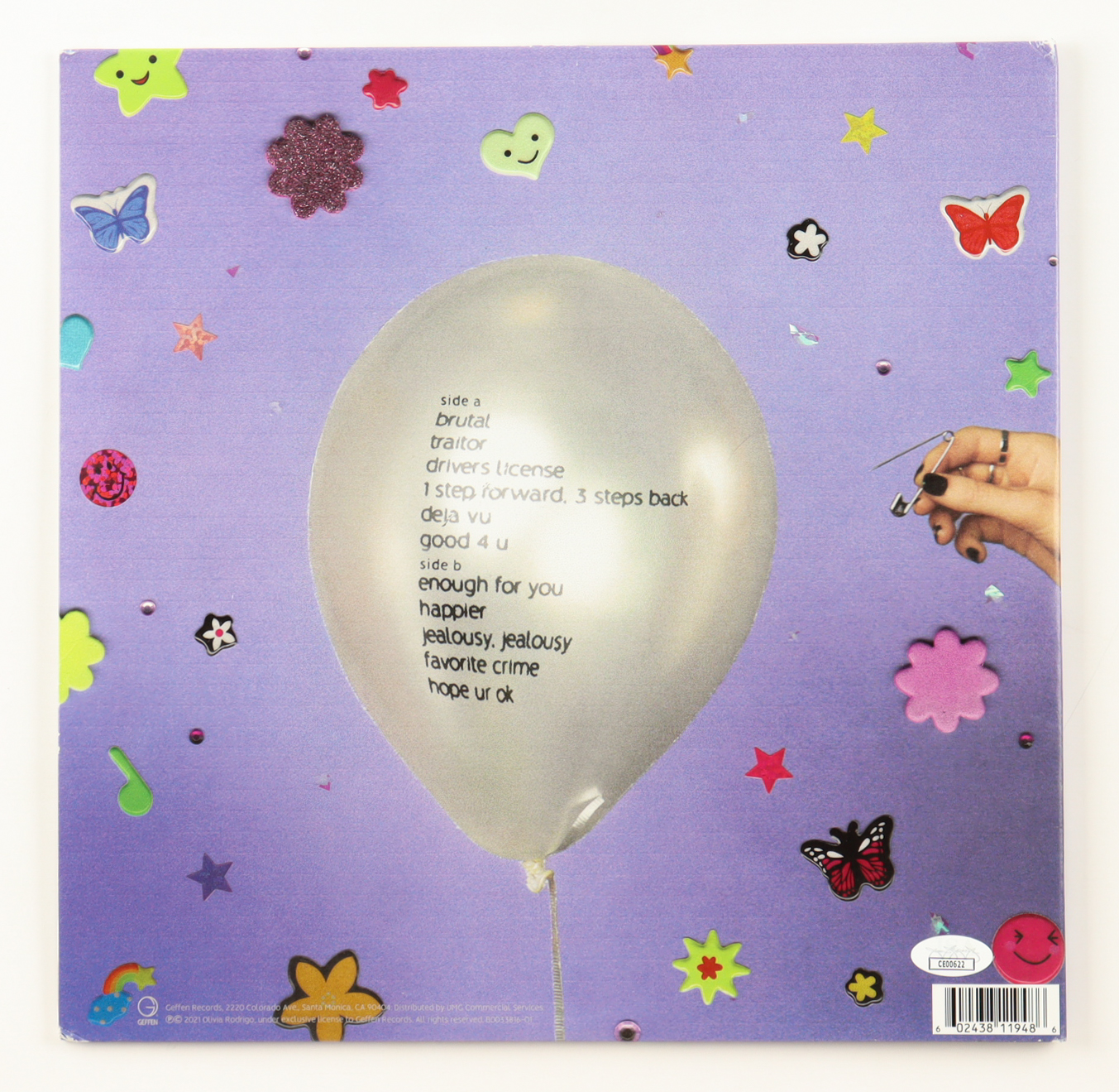 Olivia Rodrigo Signed "Sour" Vinyl Record Album (JSA) at PristineAuction.com Olivia Rodrigo Signed "Sour" Vinyl Record Album (JSA) at PristineAuction.com