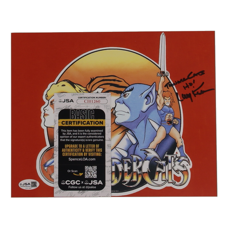 Larry Kenney Signed "Thungercats" 8x10 Photo Inscribed "Thundercats" & "Ho!" (JSA) at PristineAuction.com Larry Kenney Signed "Thungercats" 8x10 Photo Inscribed "Thundercats" & "Ho!" (JSA) at PristineAuction.com
