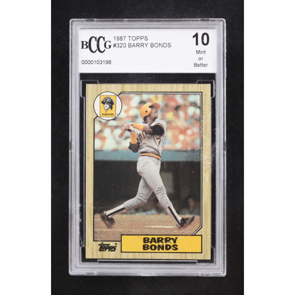 Barry Bonds 1987 Topps #320 RC (BCCG 10) at PristineAuction.com