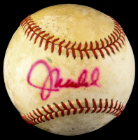 Joe Maddon Signed Game-Used ONL Baseball (Beckett) at PristineAuction.com