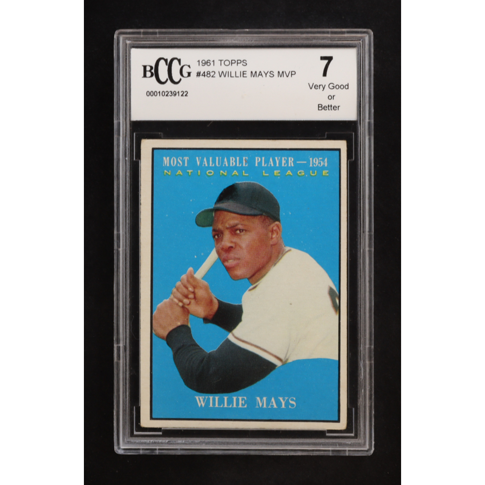 Willie Mays 1961 Topps MVP #462 (BCCG 7) at PristineAuction.com