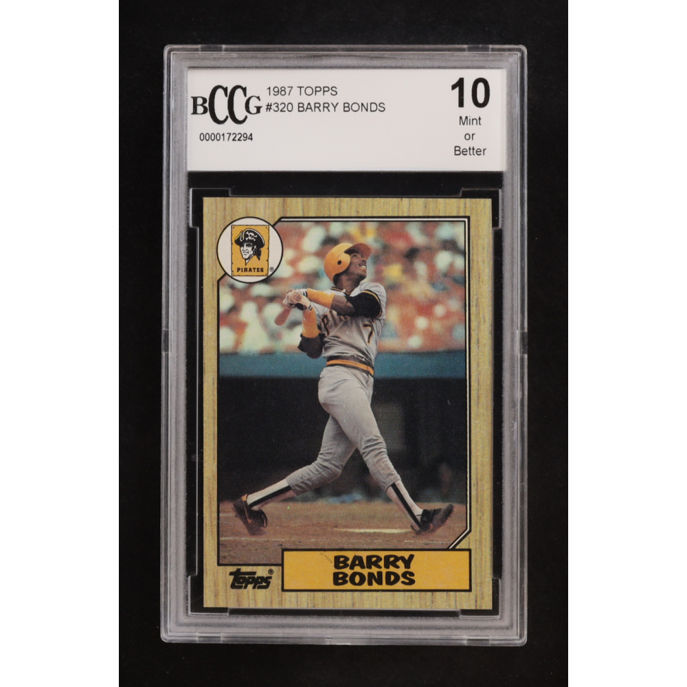 Barry Bonds 1987 Topps #320 RC (BCCG 10) at PristineAuction.com