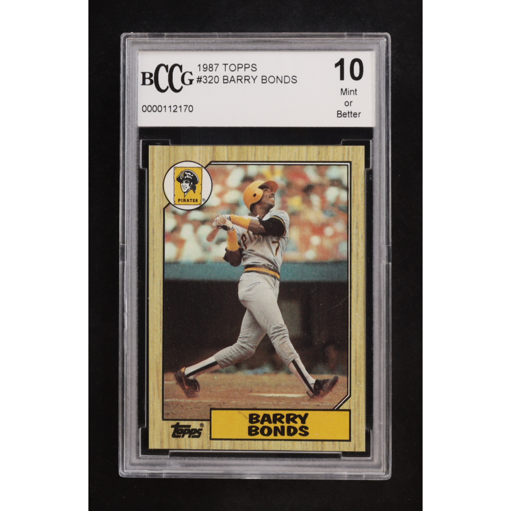 Barry Bonds 1987 Topps #320 RC (BCCG 10) at PristineAuction.com