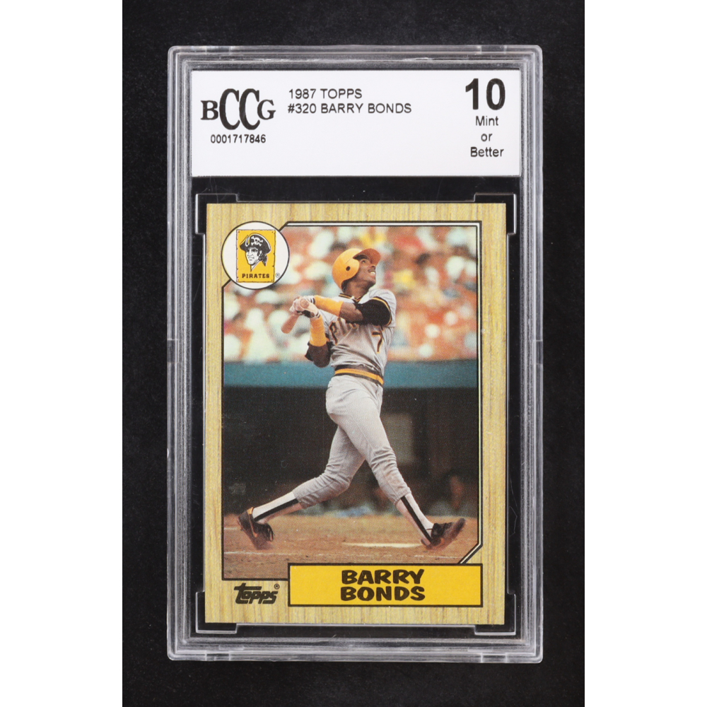 Barry Bonds 1987 Topps #320 RC (BCCG 10) at PristineAuction.com