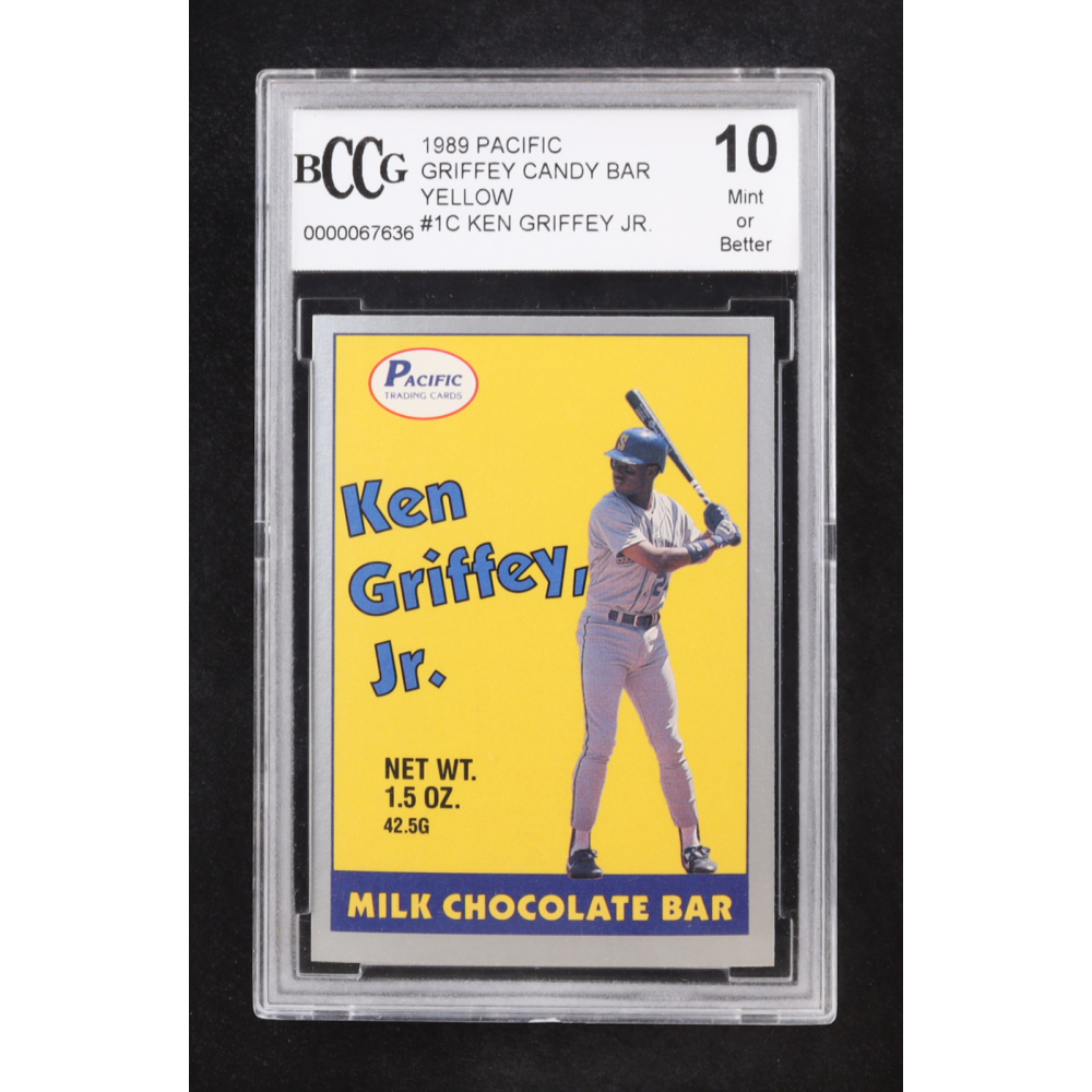 Ken Griffey Jr. 1989 Pacific Griffey Candy Bar Yellow #1C RC (BCCG 10) at PristineAuction.com