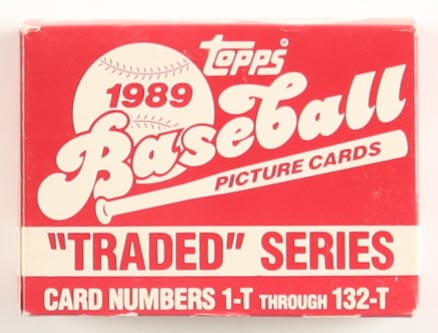 1989 Topps Traded Baseball Complete Set of (132) Cards with Ken Griffey Jr. #41T RC, Randy Johnson #57T, Kenny Rogers #104T RC, Nolan Ryan #106T at PristineAuction.com 1989 Topps Traded Baseball Complete Set of (132) Cards with Ken Griffey Jr. #41T RC, Randy Johnson #57T, Kenny Rogers #104T RC, Nolan Ryan #106T at PristineAuction.com