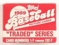 1989 Topps Traded Baseball Complete Set of (132) Cards with Ken Griffey Jr. #41T RC, Randy Johnson #57T, Kenny Rogers #104T RC, Nolan Ryan #106T at PristineAuction.com