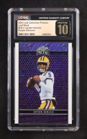 Jayden Daniels 2024 Leaf Collective Promo Leaf Shimmer Purple #LB3 RC #25/199 (CGC 10 | Pristine Black Label) at PristineAuction.com