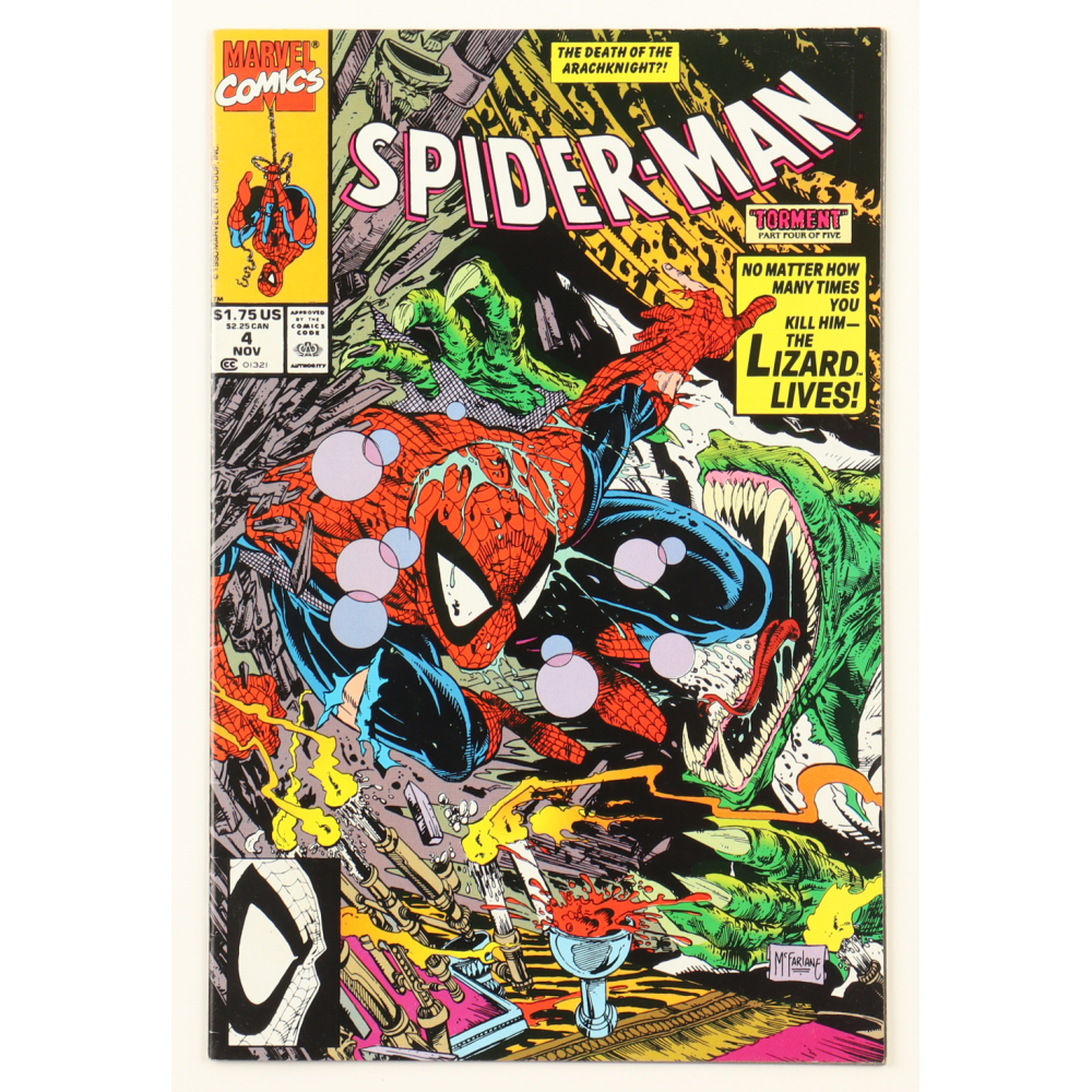 1990 "Spider-Man" Issue #4 Marvel Comic Book at PristineAuction.com