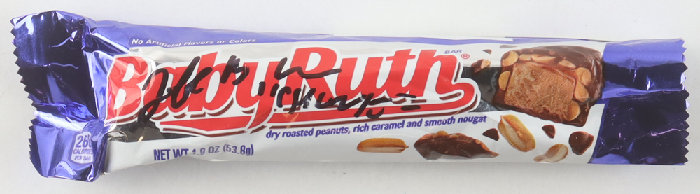 Jeff Cohen Signed "Baby Ruth" Prop Candy Bar Inscribed "Chunk" (Beckett) at PristineAuction.com Jeff Cohen Signed "Baby Ruth" Prop Candy Bar Inscribed "Chunk" (Beckett) at PristineAuction.com