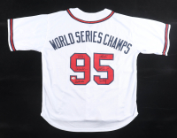 1995 World Series Champions Jersey Signed By (6) With Dave Justice, Steve Avery, Mark Wohlers, Kent Mercker (JSA) at PristineAuction.com