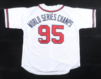 1995 World Series Champions Jersey Signed By (6) With Dave Justice, Steve Avery, Mark Wohlers, Kent Mercker (JSA) at PristineAuction.com
