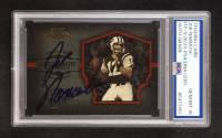 Joe Namath Signed 2004 Donruss Playoff Legendary Contenders #LC-6 #1982/2000 (PSA | Autograph Graded PSA 10) at PristineAuction.com