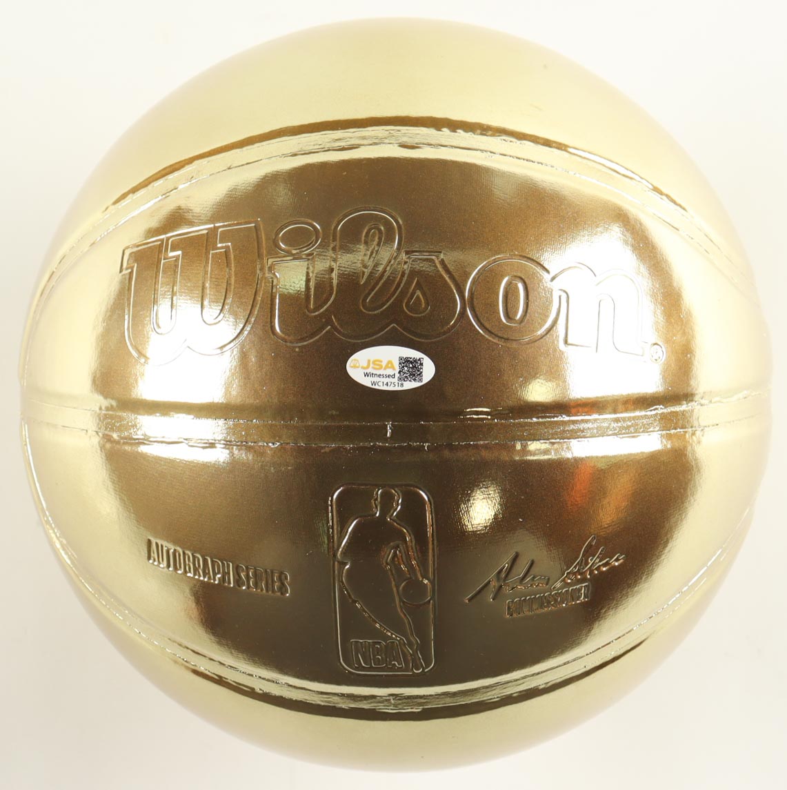 Allen Iverson Signed NBA Basketball (JSA) at PristineAuction.com Allen Iverson Signed NBA Basketball (JSA) at PristineAuction.com