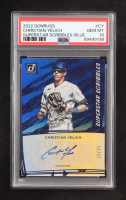 Christian Yelich 2022 Donruss Superstar Scribbles Blue #3 #22/25 (PSA 10) at PristineAuction.com