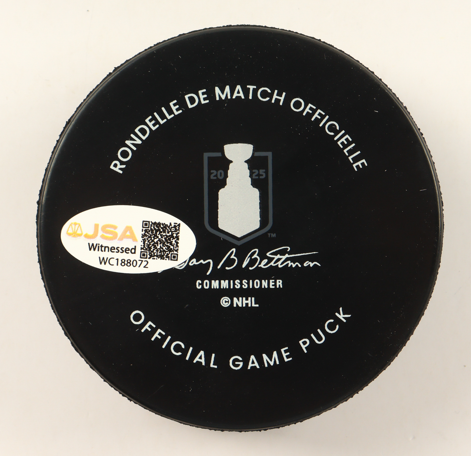 Sam Bennett Signed 2025 Stanley Cup Finals Logo Hockey Puck (JSA) at PristineAuction.com Sam Bennett Signed 2025 Stanley Cup Finals Logo Hockey Puck (JSA) at PristineAuction.com