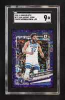Karl-Anthony Towns 2023-24 Donruss Optic Fast Break Purple #179 #06/99 (SGC 9) at PristineAuction.com