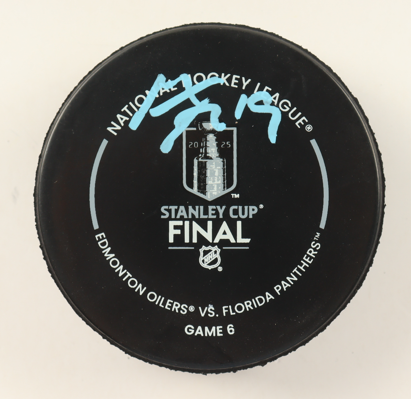 Matthew Tkachuk Signed 2025 Stanley Cup Finals Logo Hockey Puck (JSA) at PristineAuction.com Matthew Tkachuk Signed 2025 Stanley Cup Finals Logo Hockey Puck (JSA) at PristineAuction.com