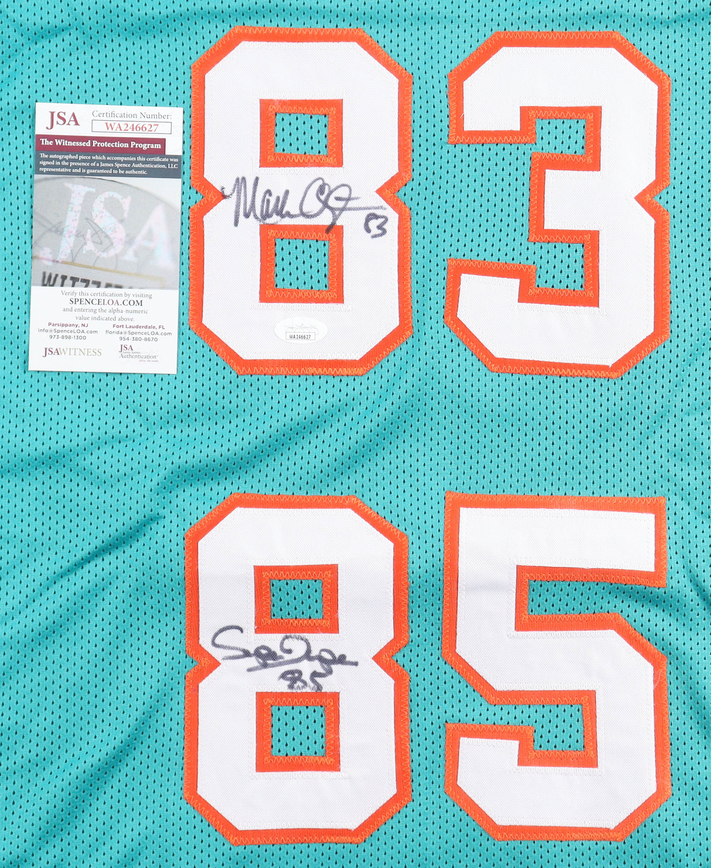 Mark "Super" Duper & Mark Clayton Signed Jersey (JSA) at PristineAuction.com Mark "Super" Duper & Mark Clayton Signed Jersey (JSA) at PristineAuction.com