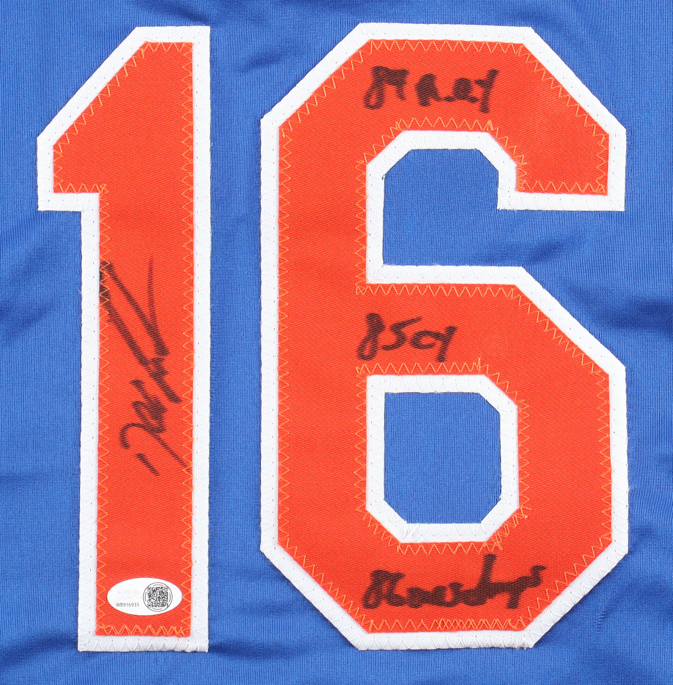 Dwight "Doc" Gooden Signed Jersey Inscribed "84 R.O.Y", "85 CY", & "86 W.S. Champs" (JSA) at PristineAuction.com Dwight "Doc" Gooden Signed Jersey Inscribed "84 R.O.Y", "85 CY", & "86 W.S. Champs" (JSA) at PristineAuction.com