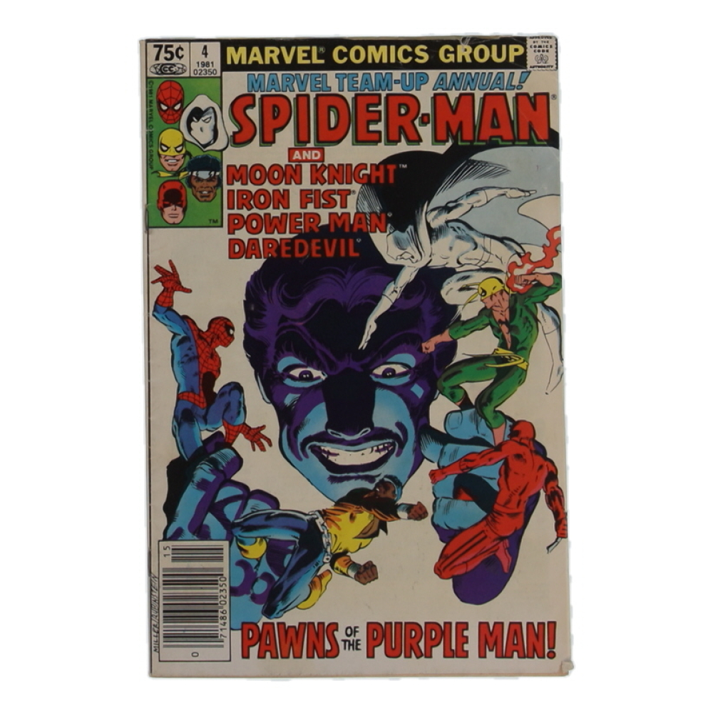 1981 "Marvel Team-Up Annual" Issue #4 Marvel Comic Book at PristineAuction.com