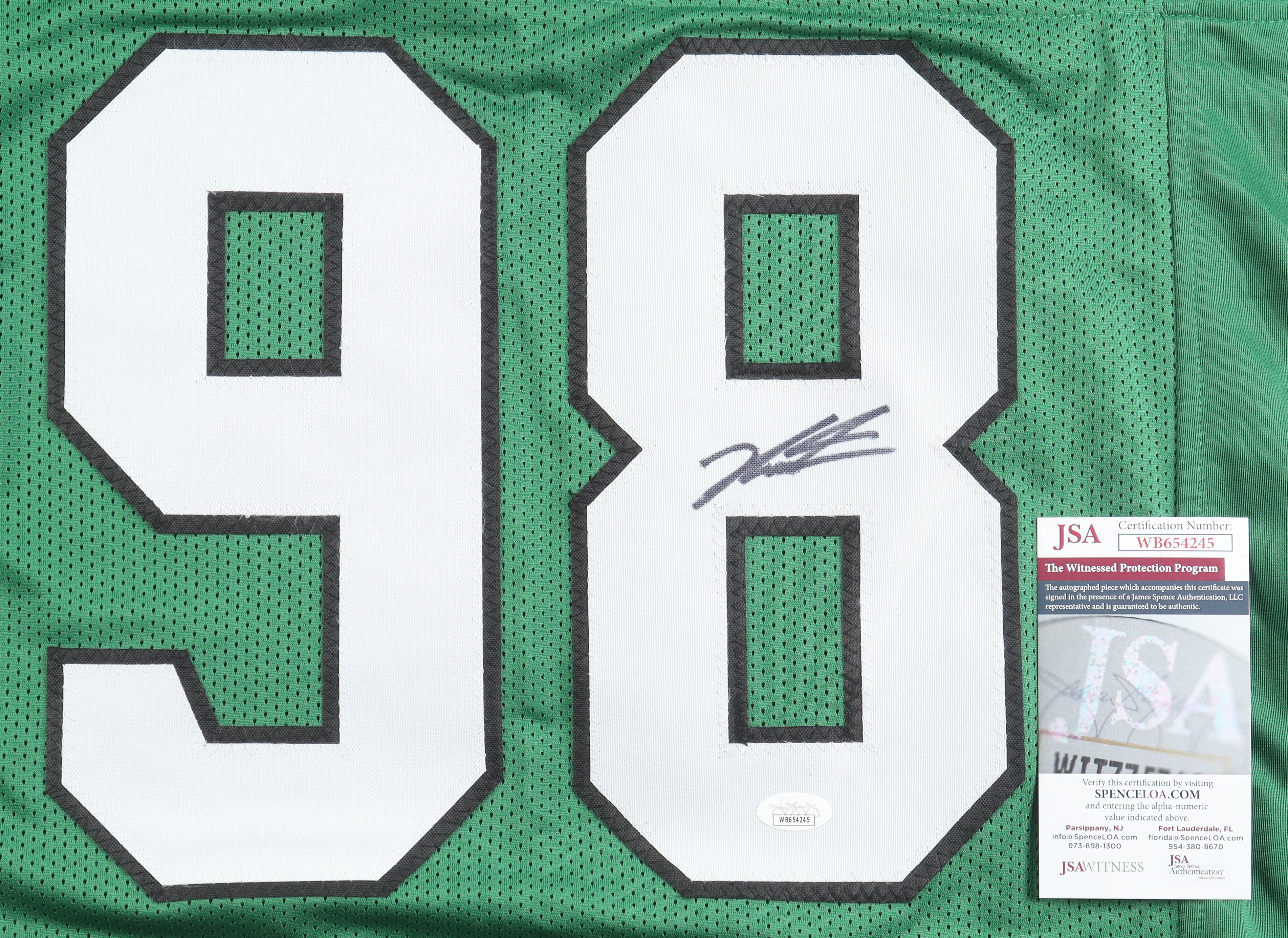 Jalen Carter Signed Jersey (JSA) at PristineAuction.com Jalen Carter Signed Jersey (JSA) at PristineAuction.com