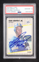 Ken Griffey Jr. Signed 1989 Inscribed "HOF 16" Fleer #548 RC (PSA | Autograph Graded PSA 10) at PristineAuction.com