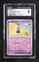Sandygast 2024 Pokemon Surging Sparks #90 Reverse Holo (CGC 9) at PristineAuction.com