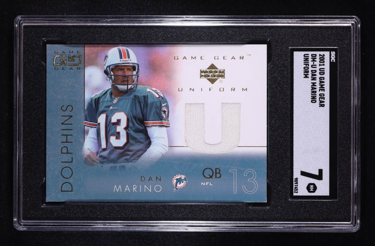 Dan Marino 2001 UD Game Gear Uniforms #DMU (SGC 7) at PristineAuction.com Dan Marino 2001 UD Game Gear Uniforms #DMU (SGC 7) at PristineAuction.com