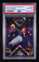 Paul Skenes 2024 Wild Card Auto Mania Square Crystal Fireworks #PS3 #1/1 RC (PSA 10) at PristineAuction.com